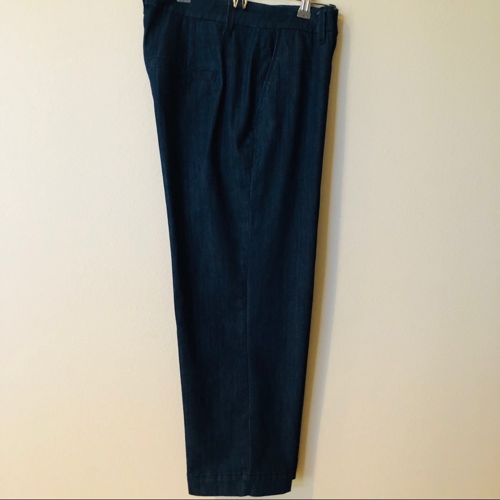 White House Black Market Denim Trouser Slacks!